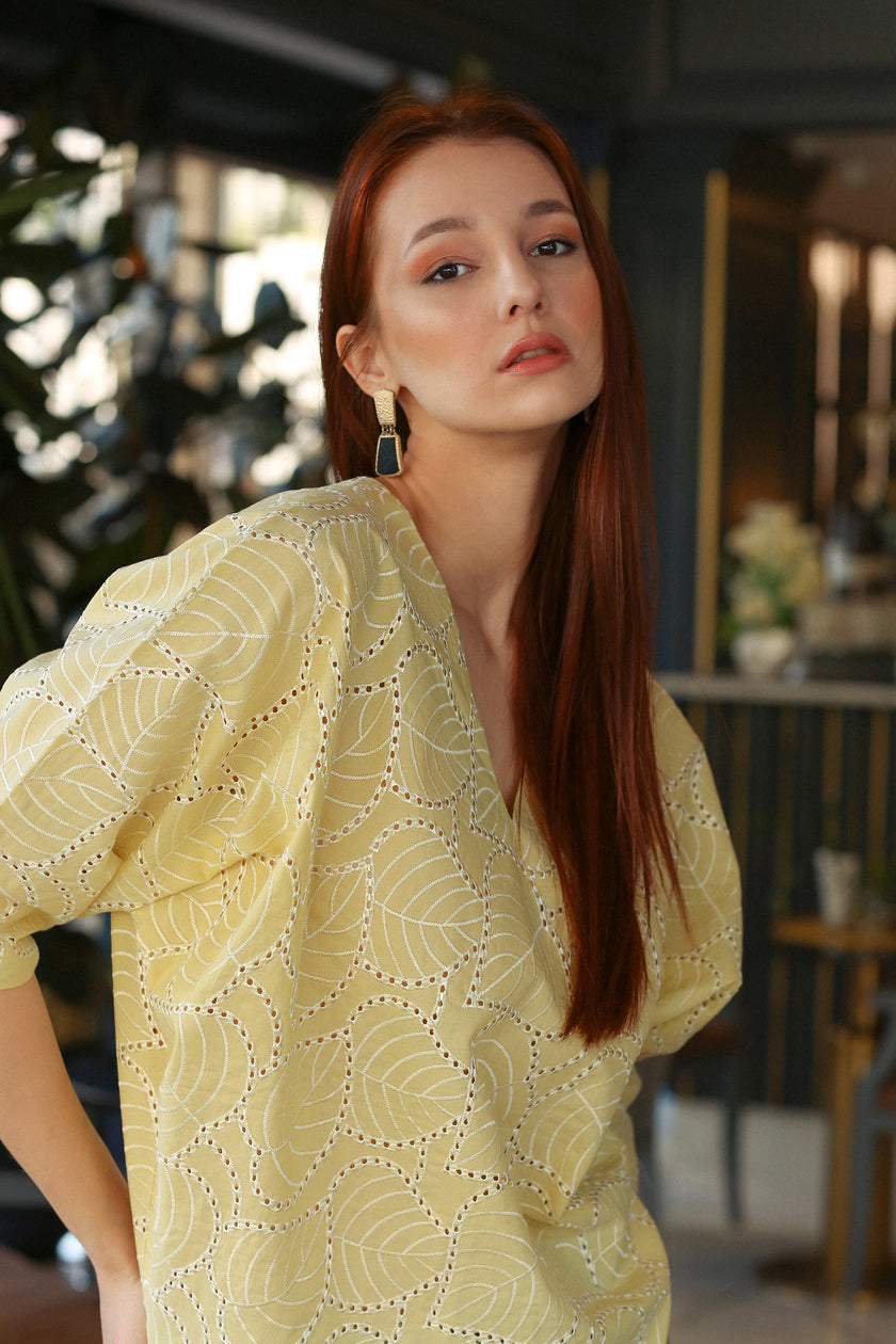 ZYNK I Butter Yellow Dawn Top