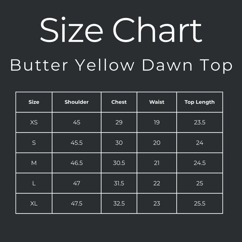 ZYNK I Butter Yellow Dawn Top